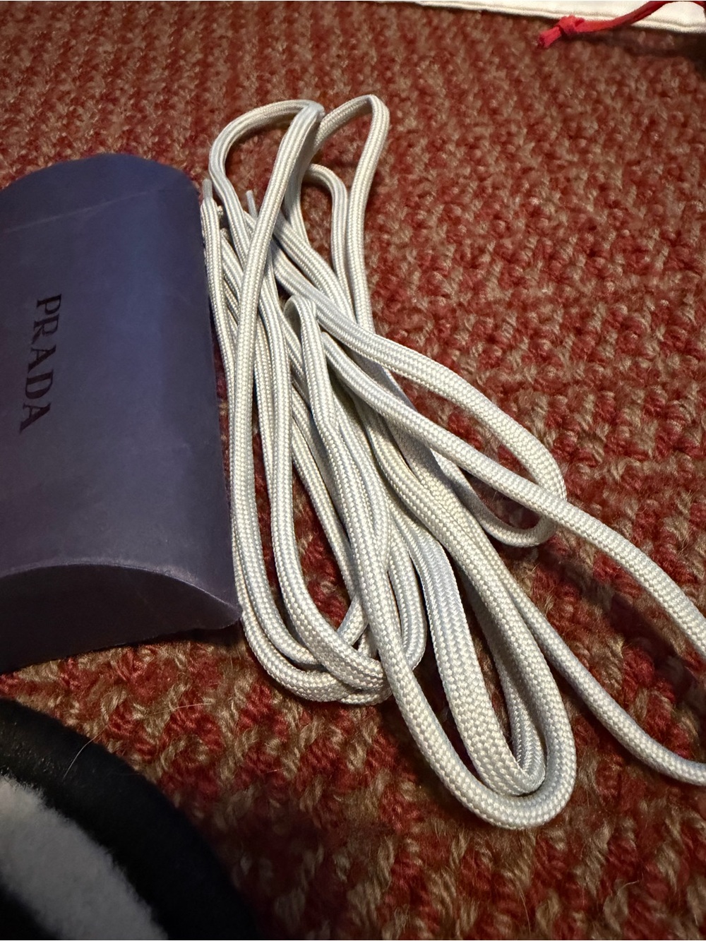 Prada Silver Rope Shoelaces - Picture 3 of 3